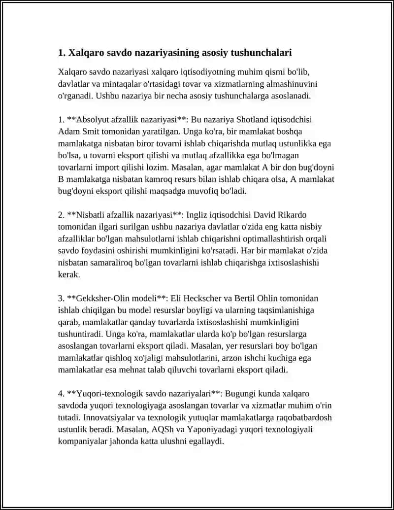 XALQARO SAVDO NAZARYASI 3