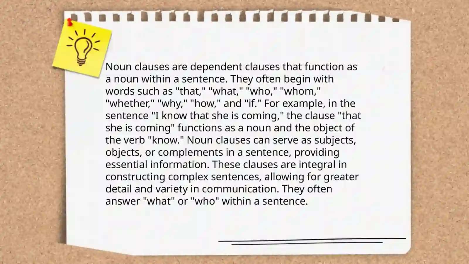 Noun clauses 3