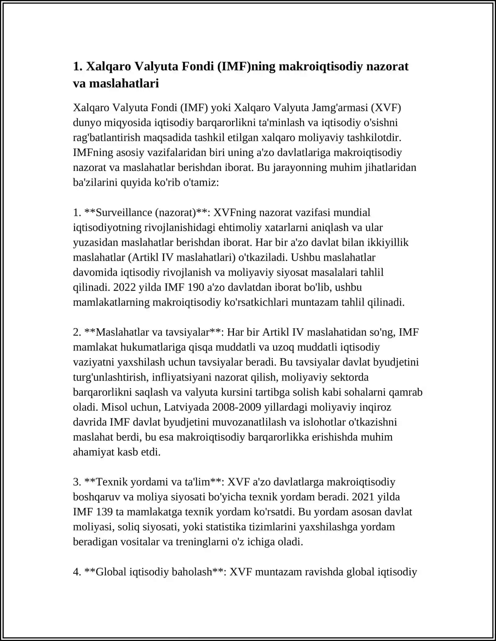 JAHON MOLIYA INSTITUTLARI FAOLYATI 3