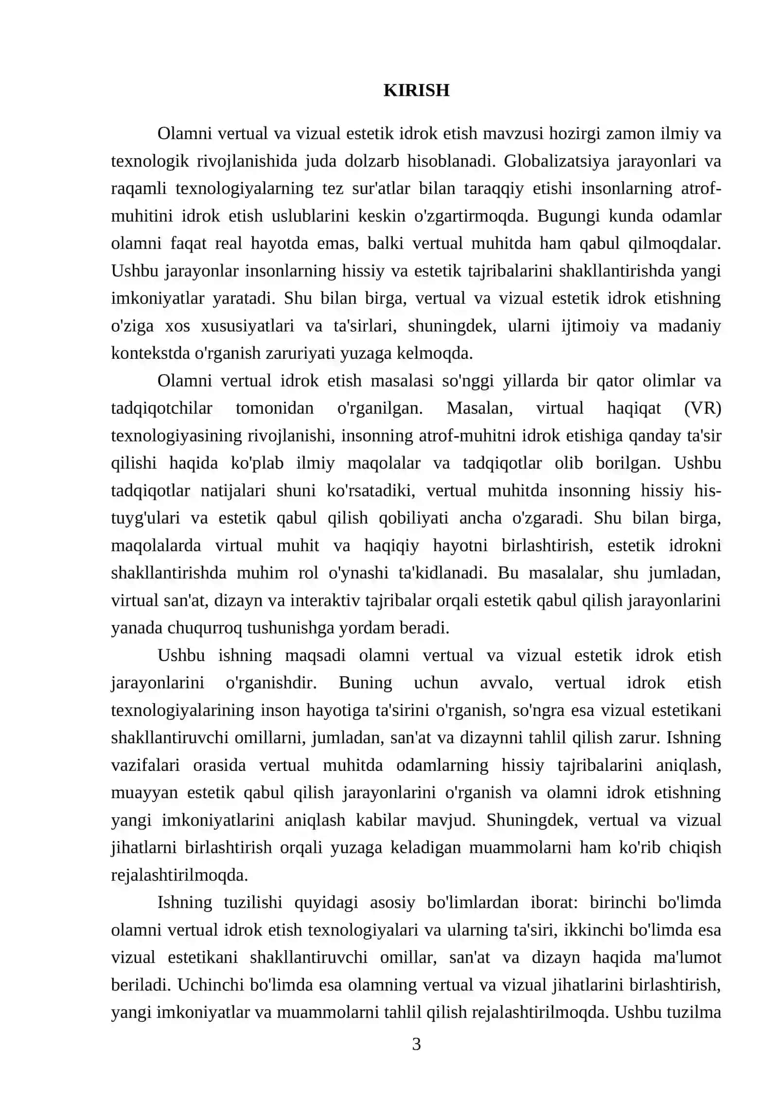 Olamni vertual va vizual estetik idrok etish 3