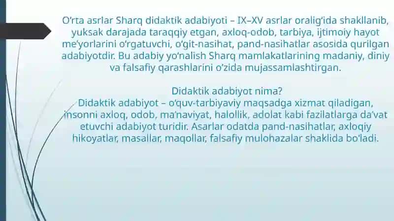 O’rtaasrlar Sharq didaktika dabiyoati 3