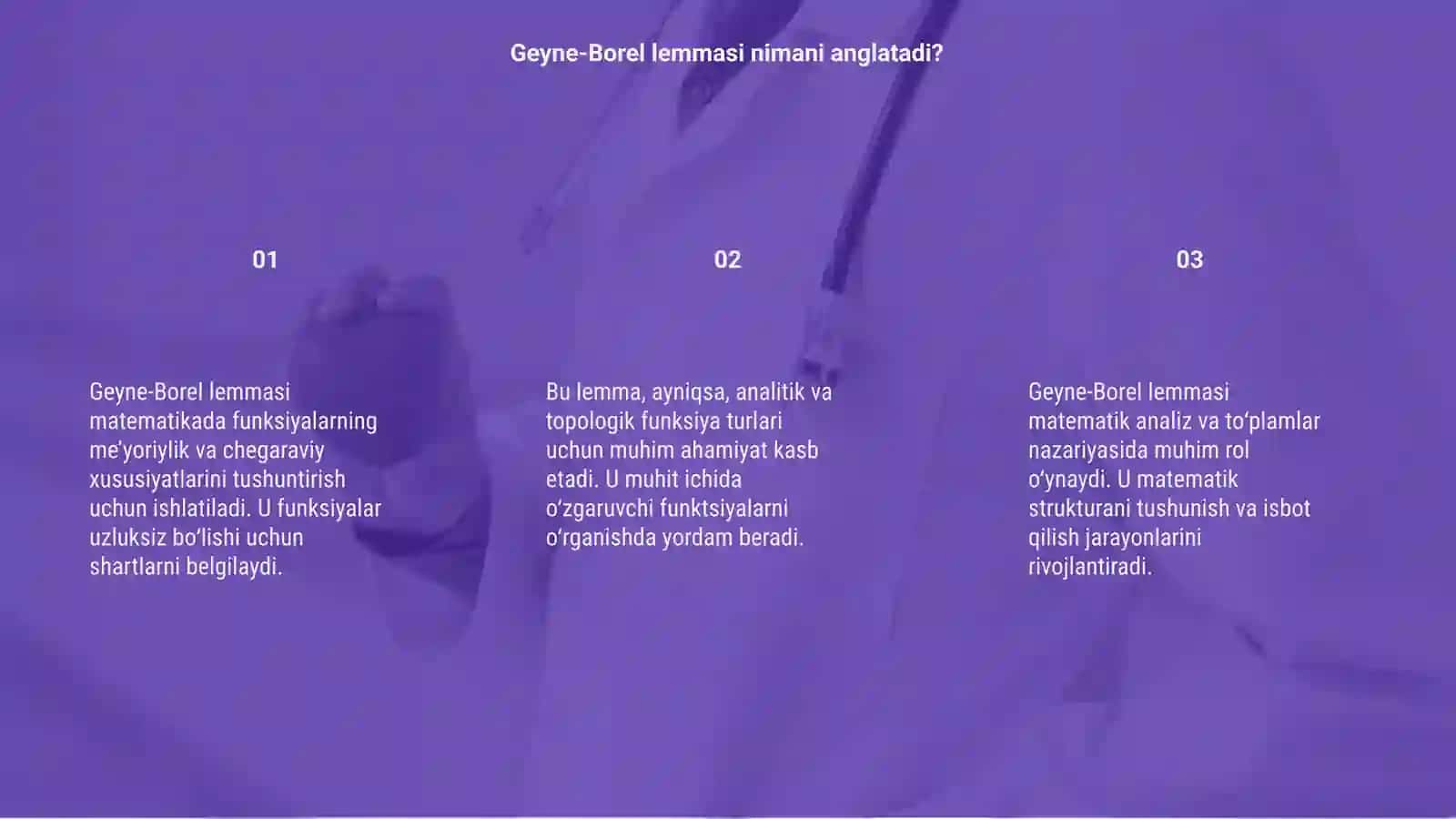 Geyne-Borel lemmasi 3