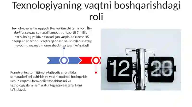 Fransiyada vaqtga bo’lgan munosabat 3