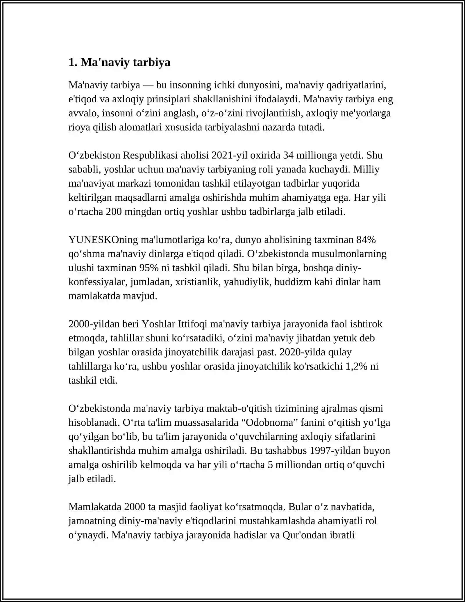 TARBIYA TURLARI 3
