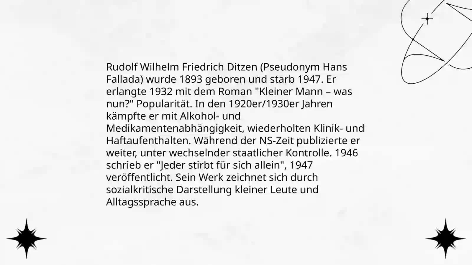 Biografische Stationen von Hans Fallada 3