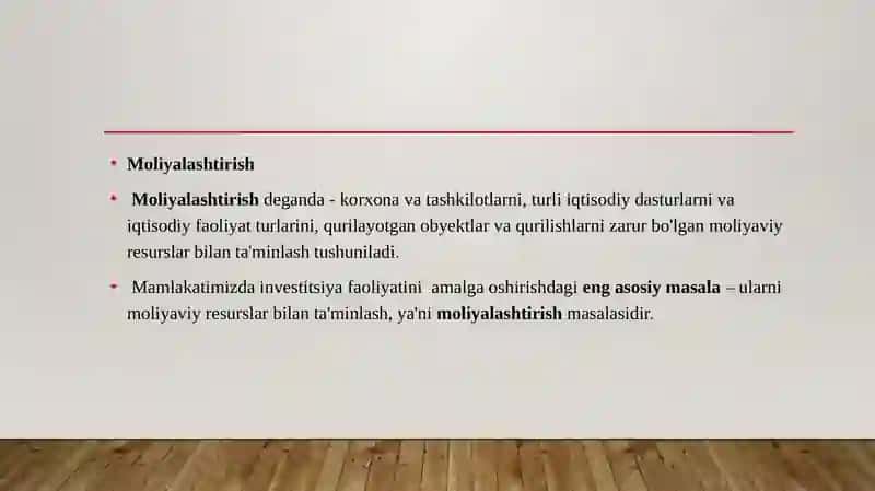 Investitsiyalarni loyihaviy moliyalashtirish 3
