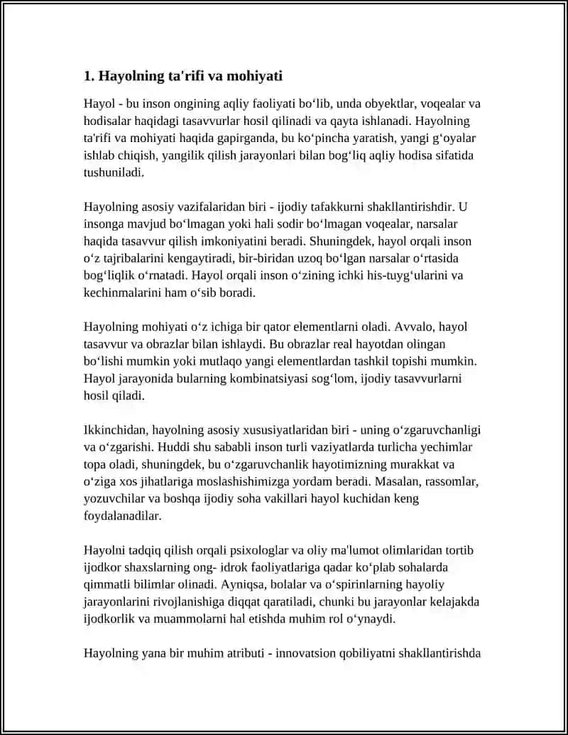 HAYOL HAQIDA TUSHUNCHA 3