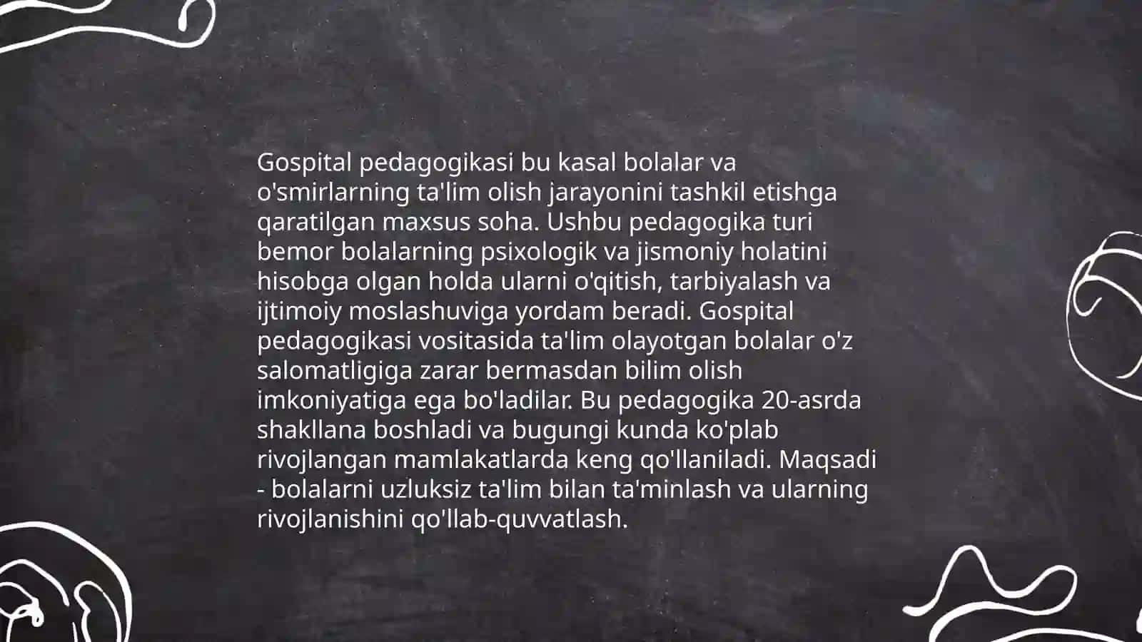 Gospital pedagogikasi muammolarini ôrganish 3