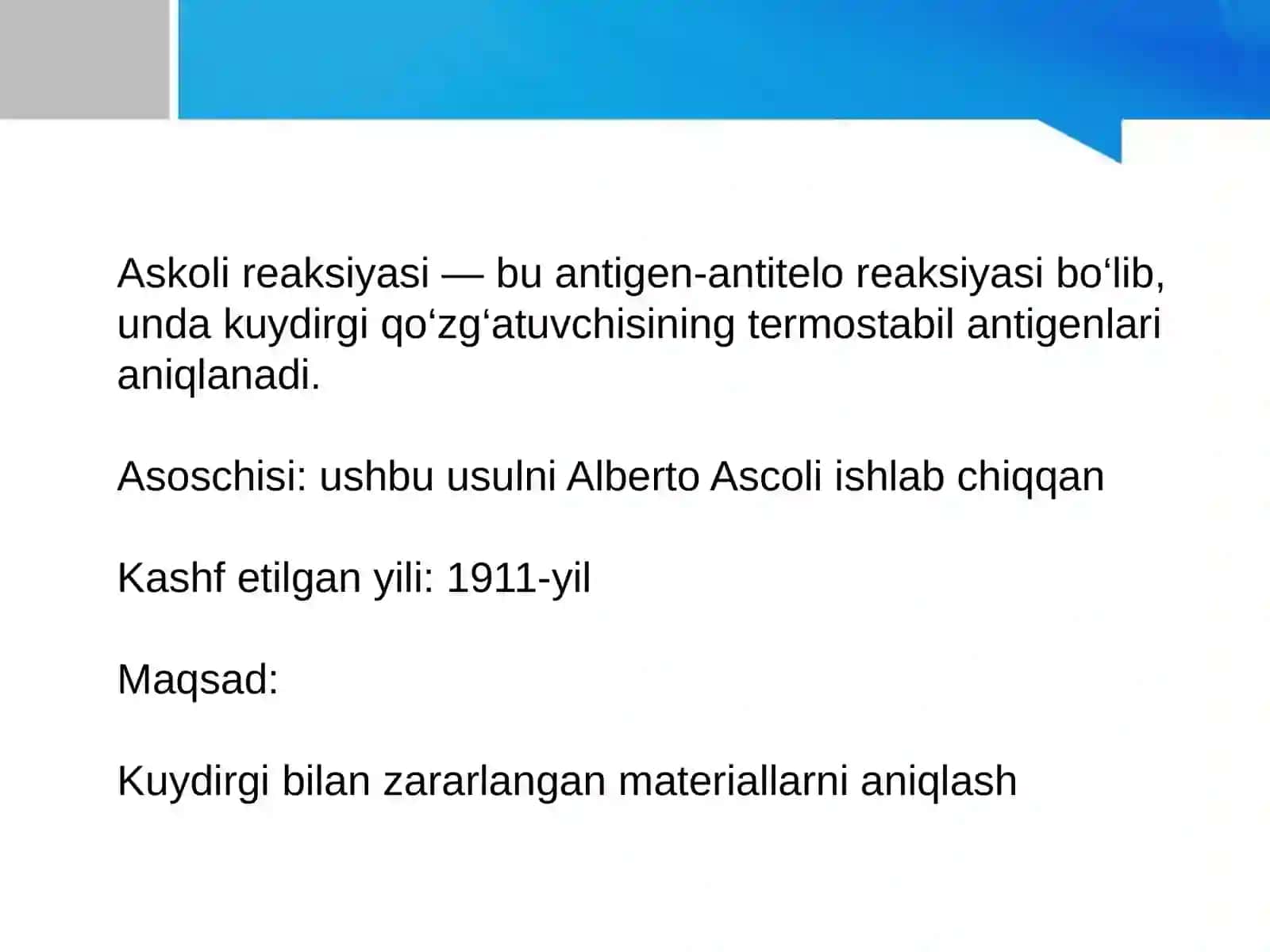 kuydirgi kaslligida askoli reaksiyasi 3