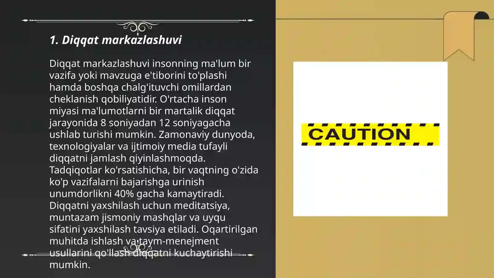 Diqqat markazlashuvi 3