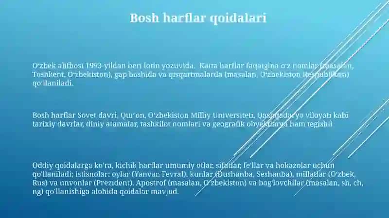 Oʻzbek tilining asosiy imlo qoidalari 3