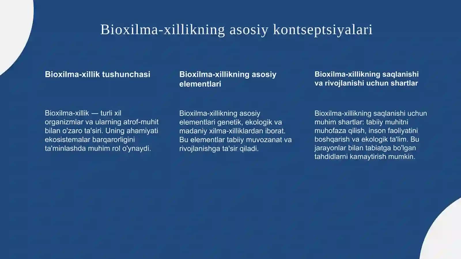 Bioxilma-xillik tushunchasi 3