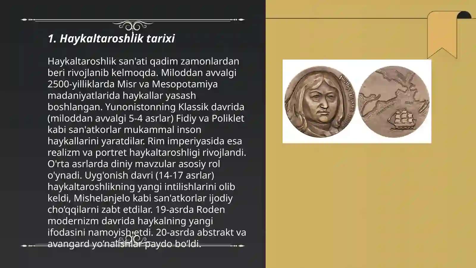 Haykaltaroshlik, grafika sanʼati 3