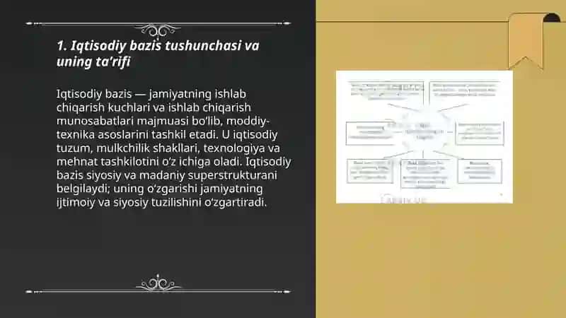 Iqtisodiy bazis tushunchalari 3