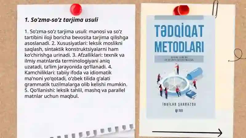 Tarjima Metodlari 3