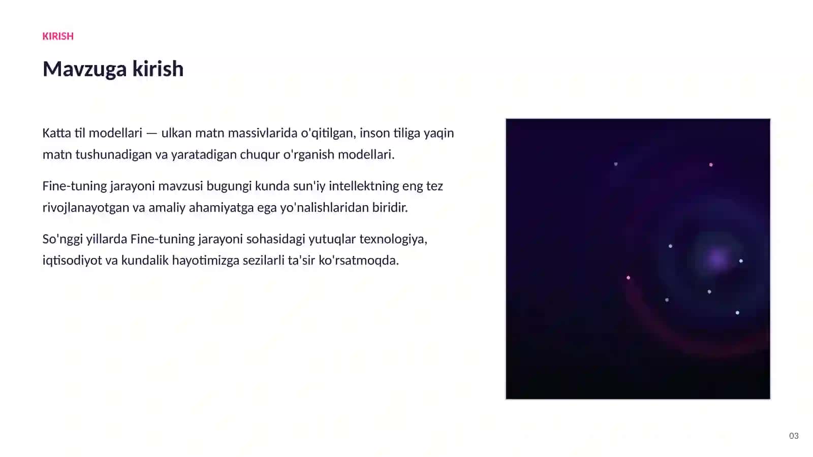 Katta til modellari (LLM) 3
