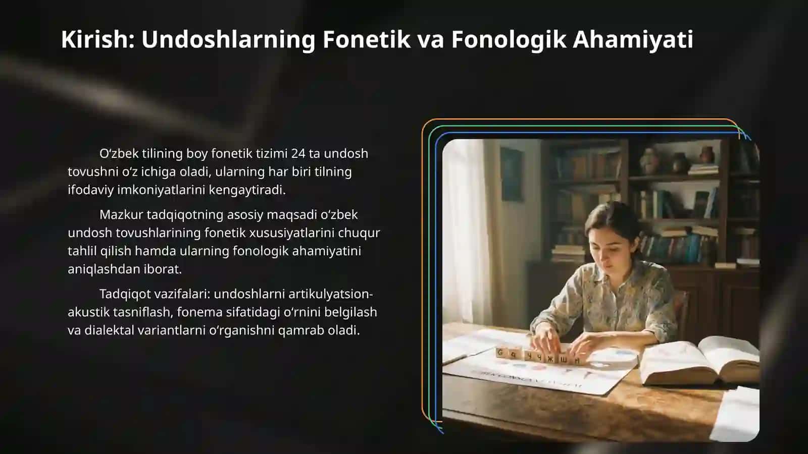 Oʻzbek tilida undosh tovushlar tizimi 3