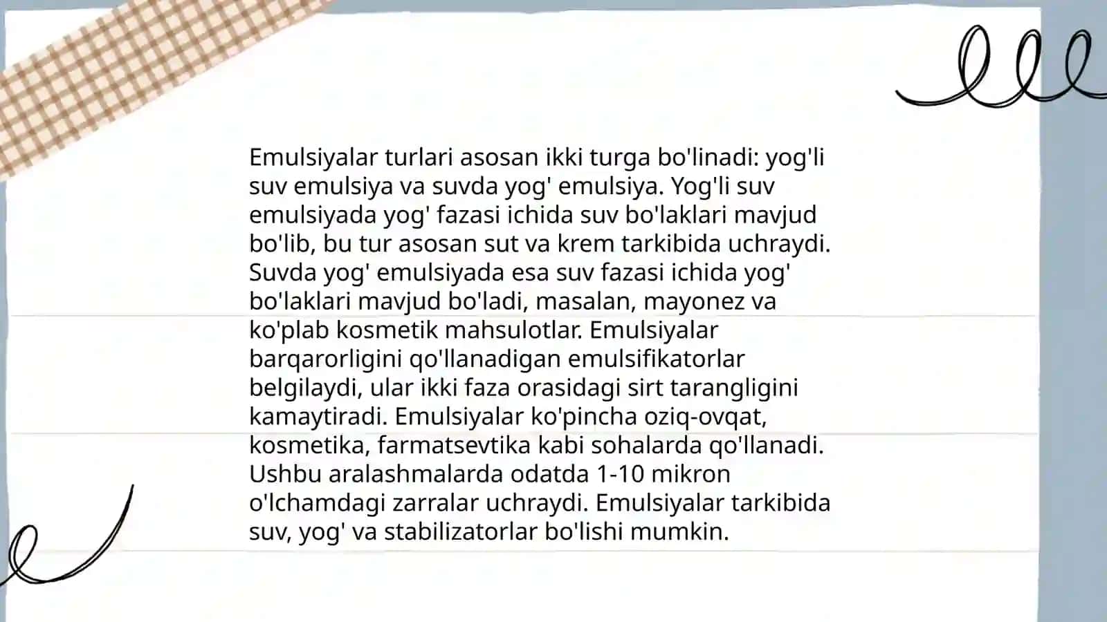 Imulsiyalar va imulgatorlar 3