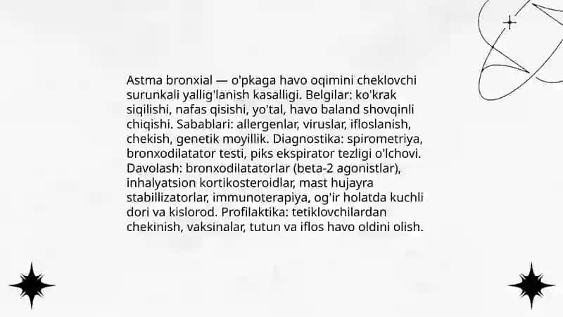 Nafas olish tizimi kasalliklari 3