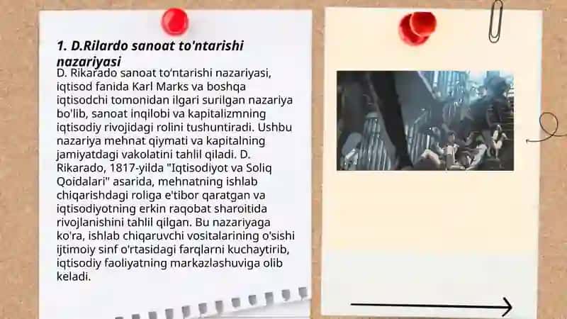 D.Rilardo sanoat to'ntarishi nazariyasi 3