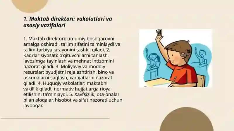 Maktabda boshqaruv organlari va ularning vazifalari 3