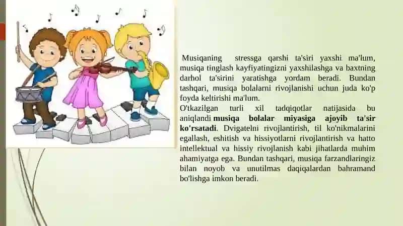 Bolalar hayotida musiqa 3