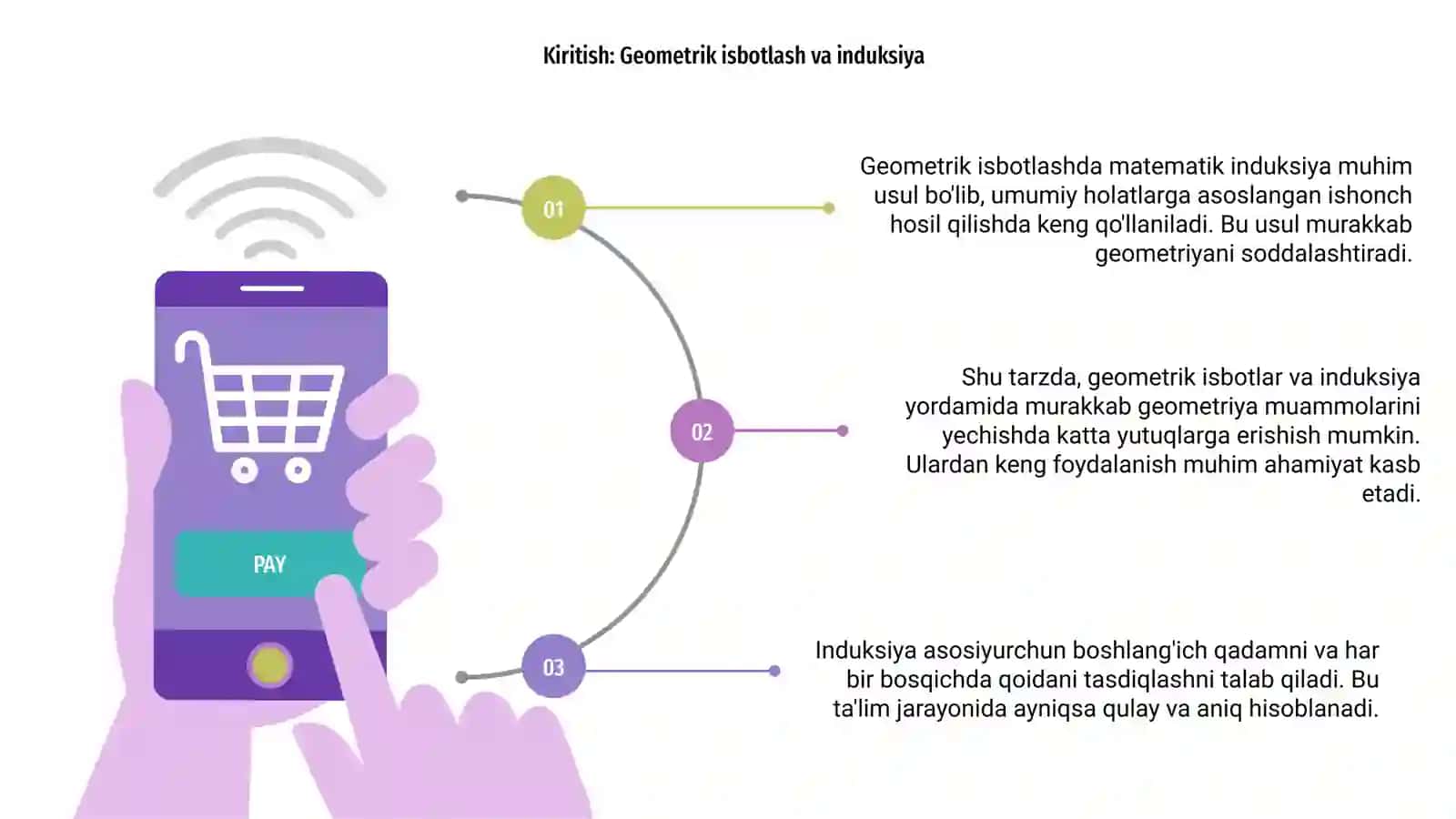 Geometrik isbotlashda matematik induksiyaning tatbiqlari 3