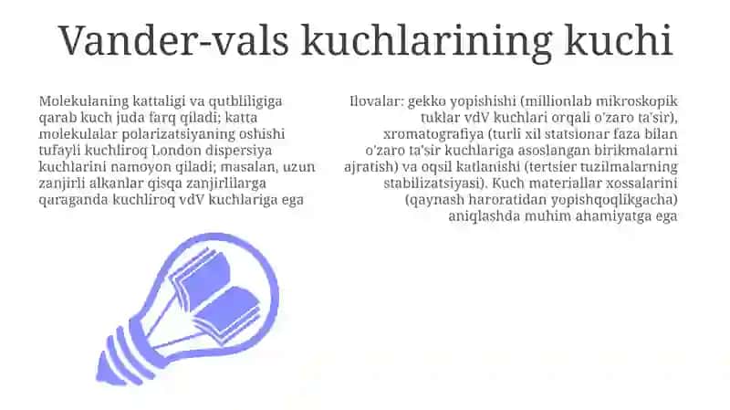 Van-Der Vall tenglamasi 3