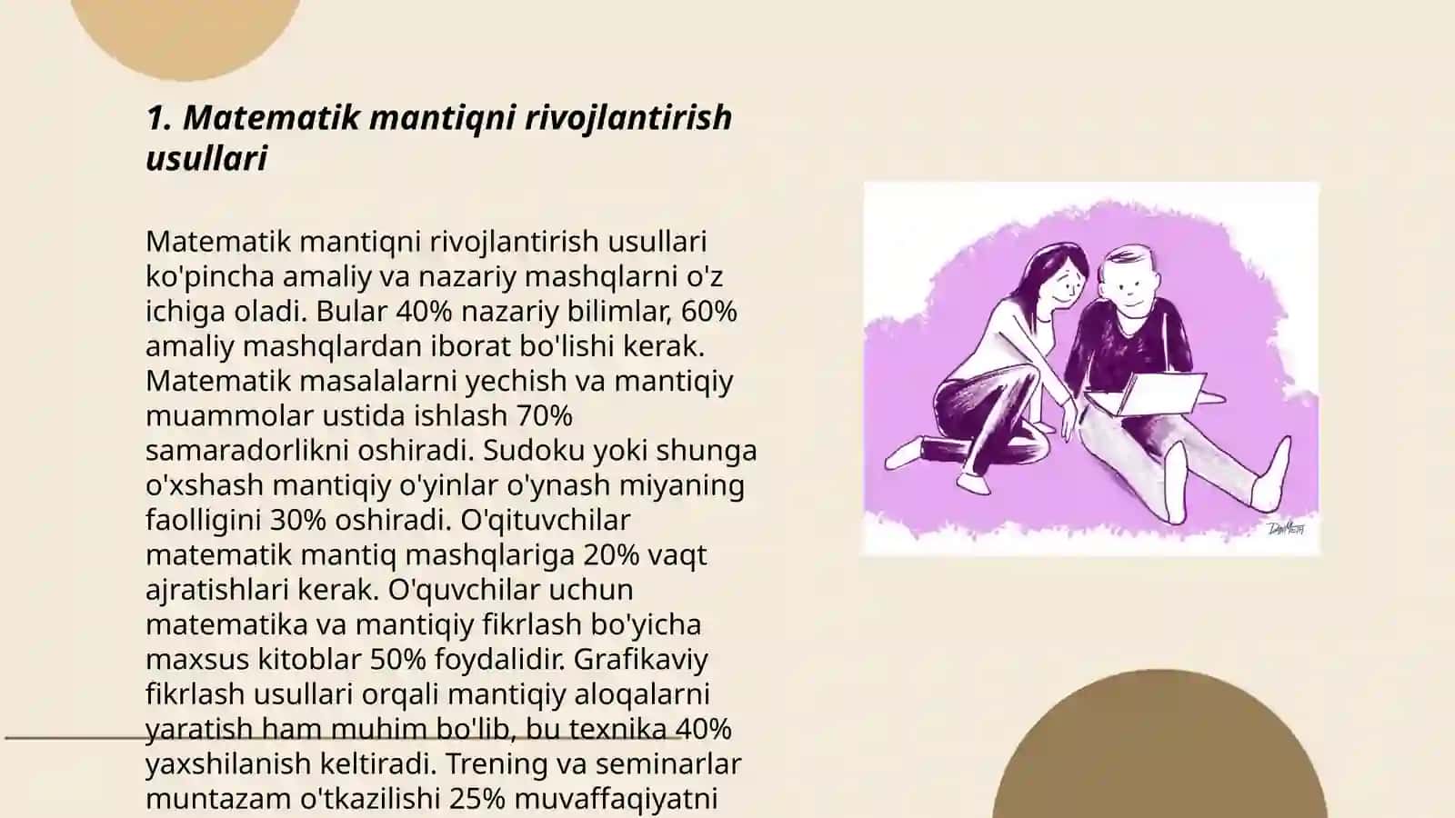 Matematik mantiqni rivojlantirish usullari 3