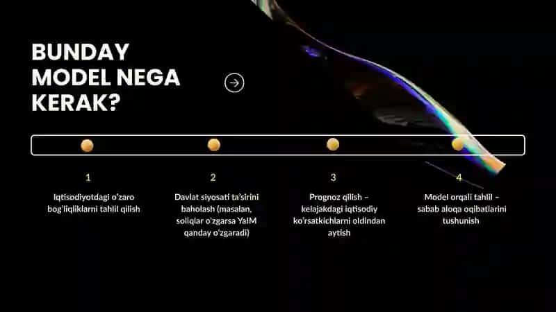 Tenglamalar tizimi ko'rinishidagi ekonometrik model 3