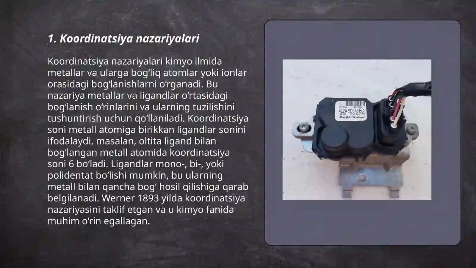 Koordinatsiya nazariyalari 3