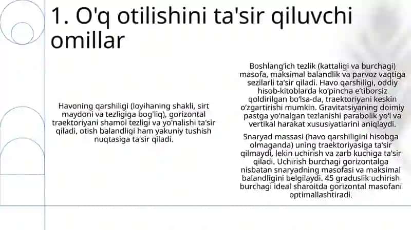 Gorizantga qiya otilgan jism harakati 3