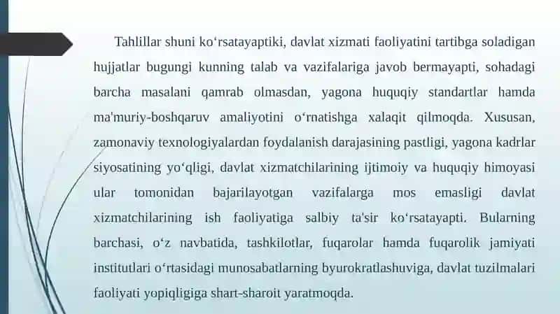 Islohotlar va Tuzilmalar 3