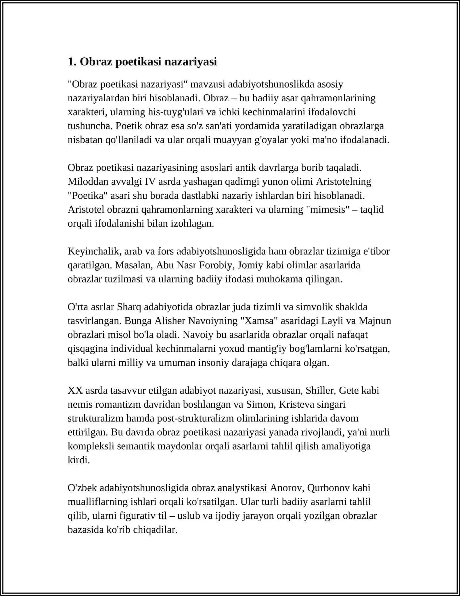 OBRAZ POETIKASI TAHLILI 3