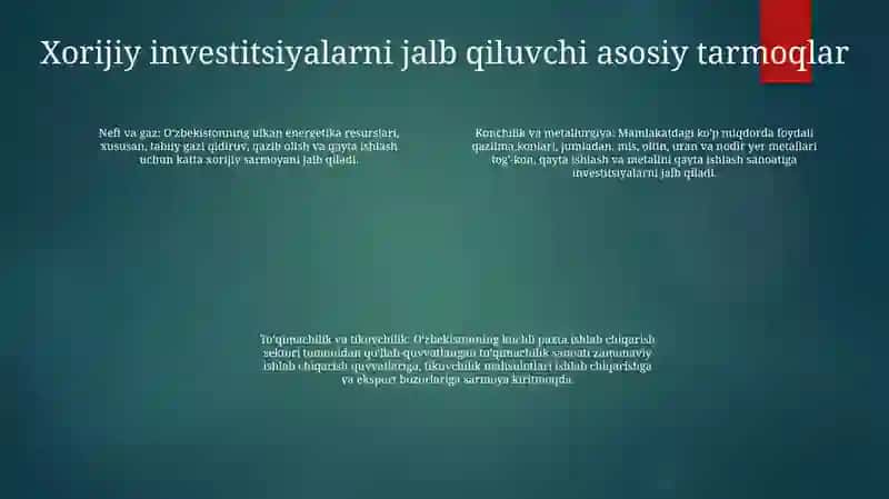 Qozog'Iston Investitsiya Faoliyati 3