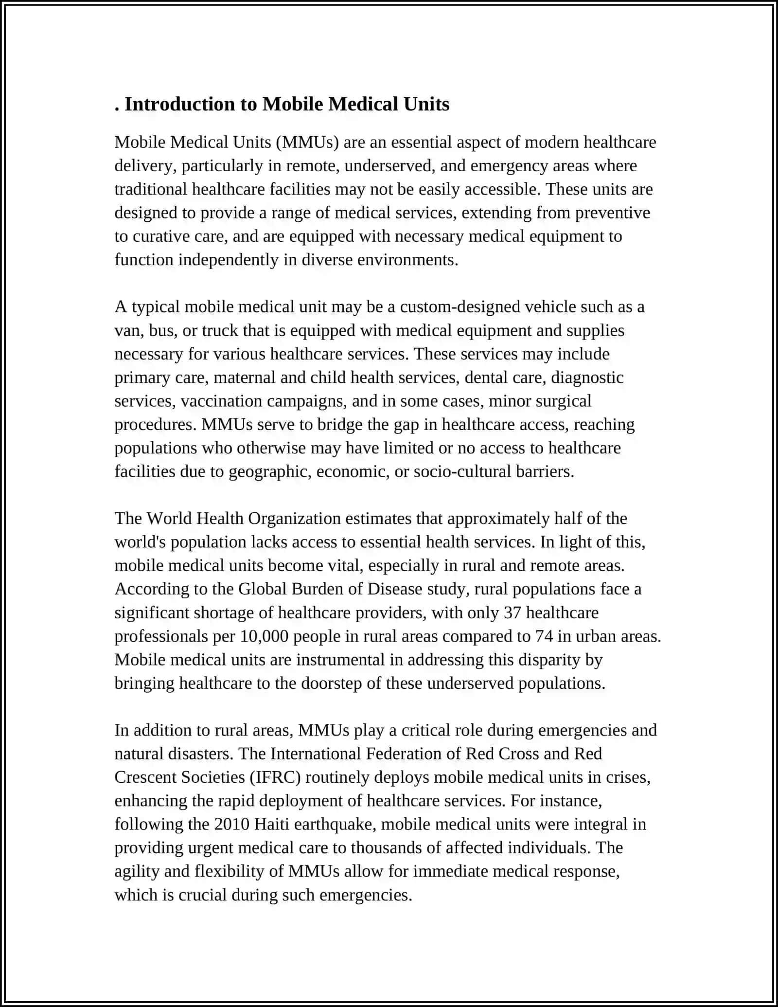Mobile Medical Units in the World 3