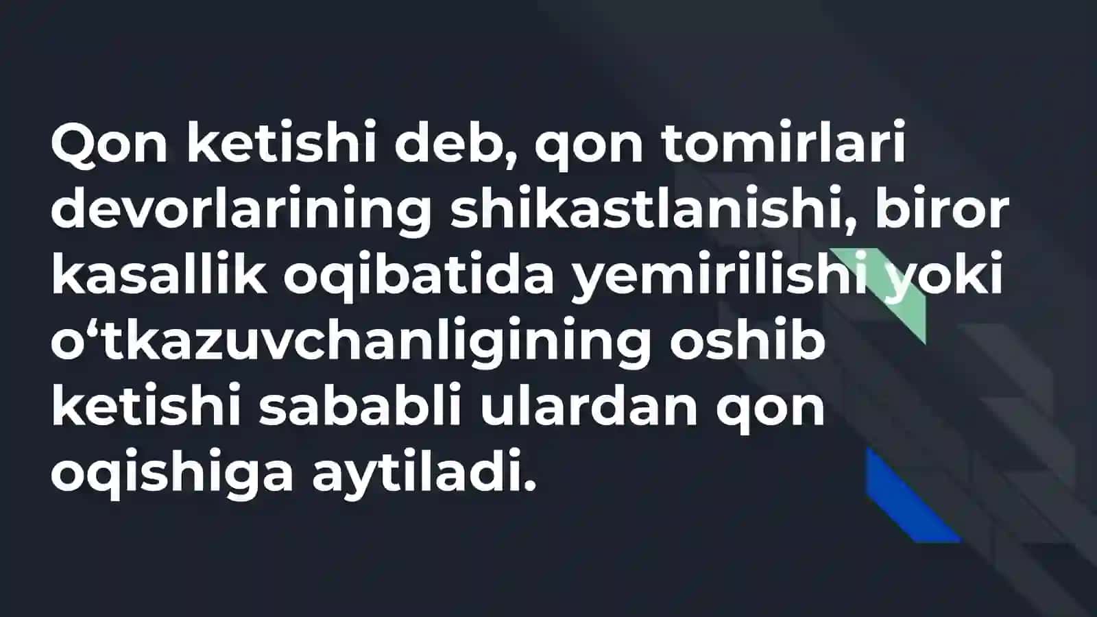 Qon ketishi va qon yo‘qotish 3