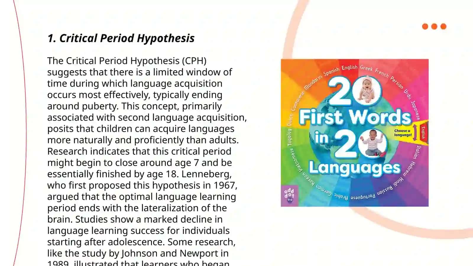 Age characteristics in learning a foreign language 3