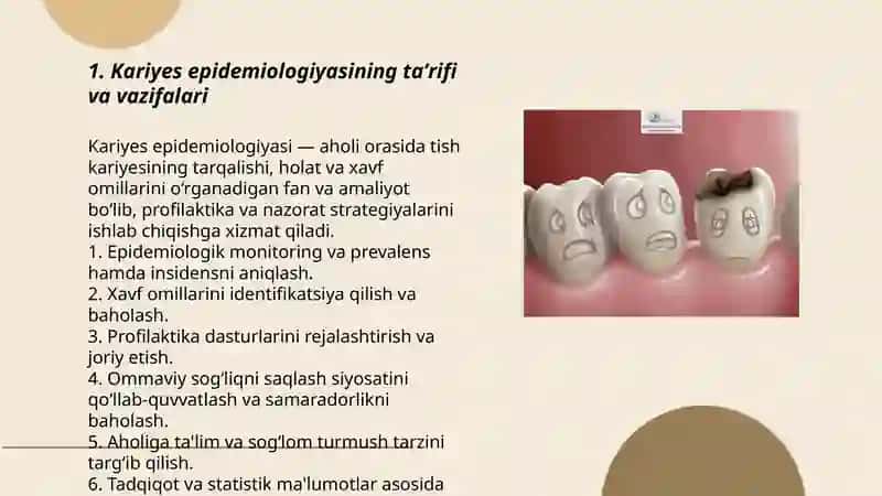 Kariyes epidemiologiyasi 3