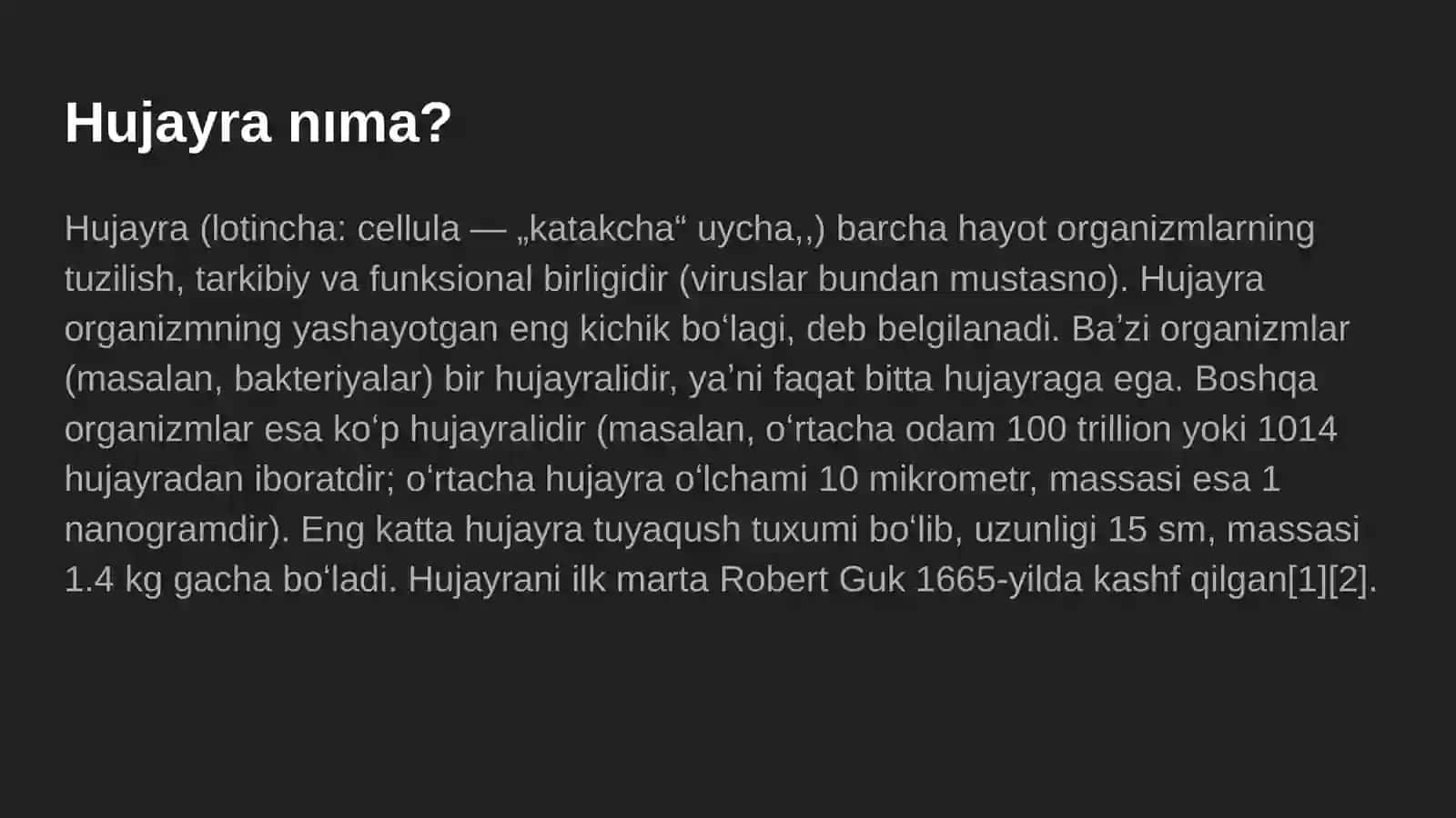 Hujayra tuzılıshı 3