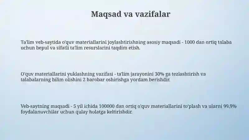 Ta’limiy saytga o‘quv va multimedia materiallarini joylashtirish 3