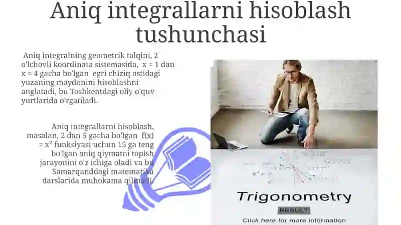 Aniq integrallarni hisoblash 3