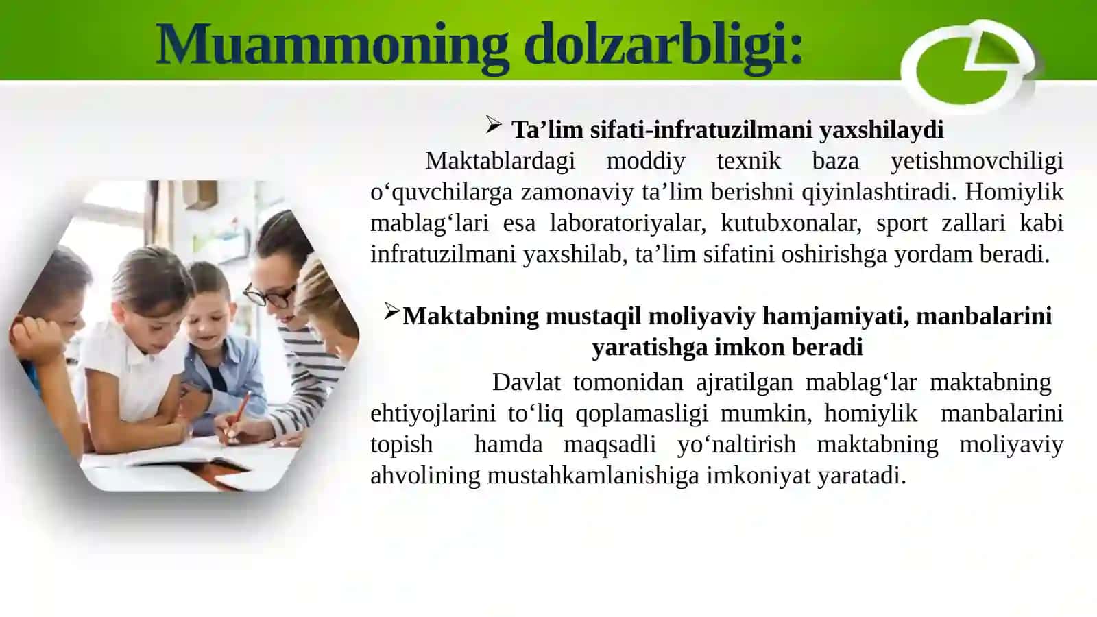 MAKTABGA HOMIYLIK  MABLAG‘LARINI  JALB  QILISH VA TASARRUF  ETISH 3