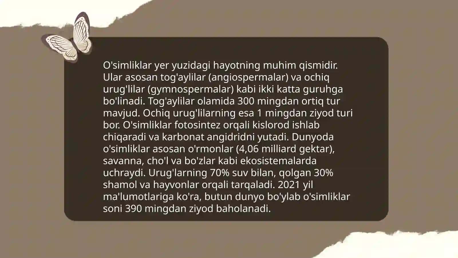 O'simliklar va ularning turlari 3