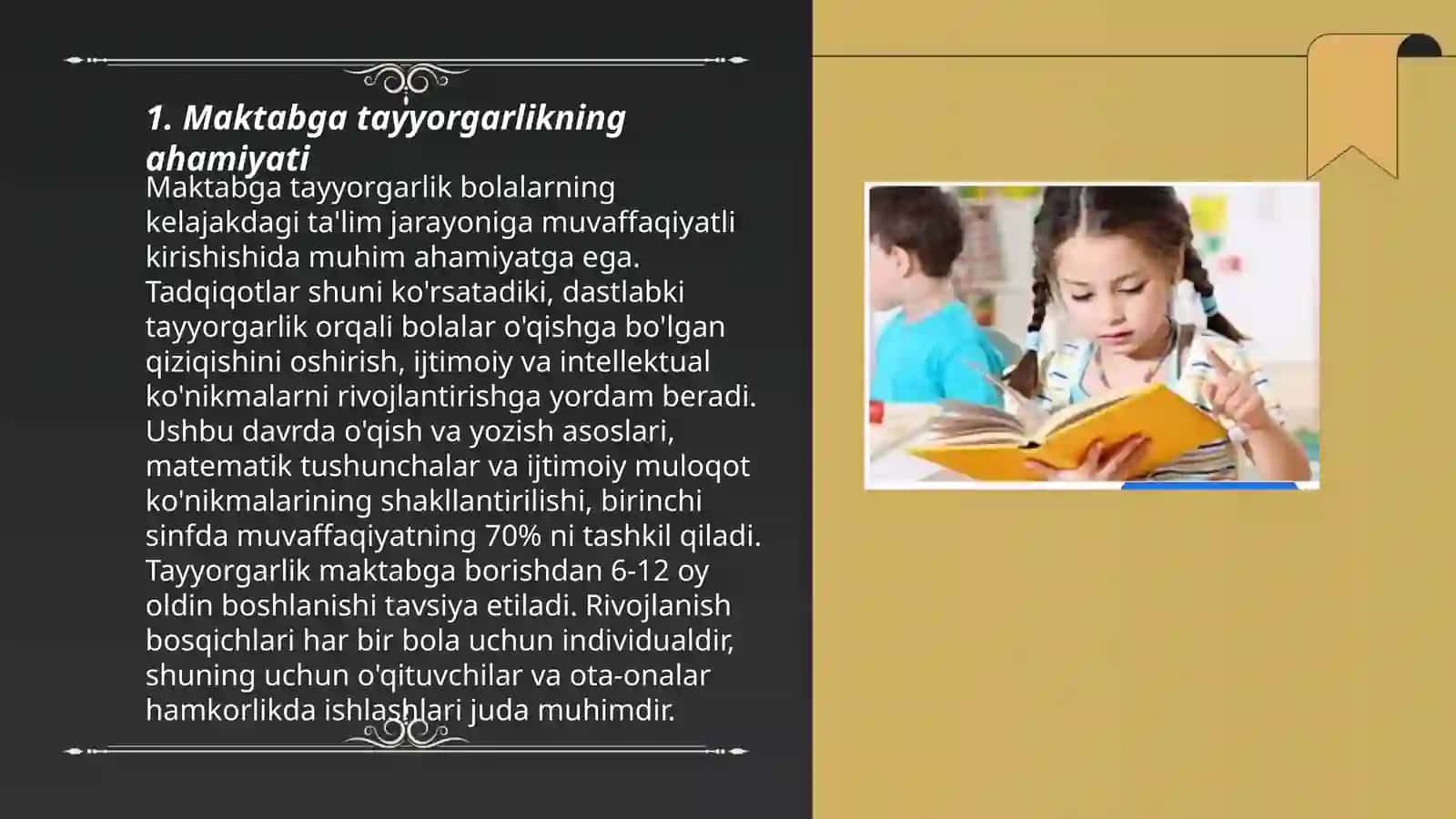 Maktabga tayyorgarlik muammosi 3