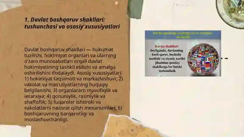 Davlat boshqaruv shakllari 3