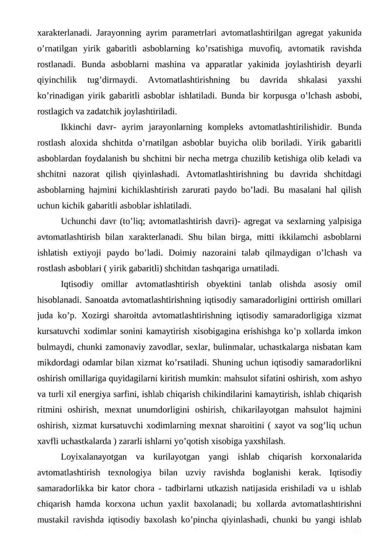 Etil spirti olish jarayonini avtomatlashtirish 3