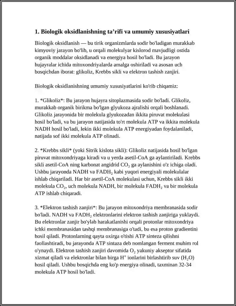BIOLOGIK OKSIDLANISH 3