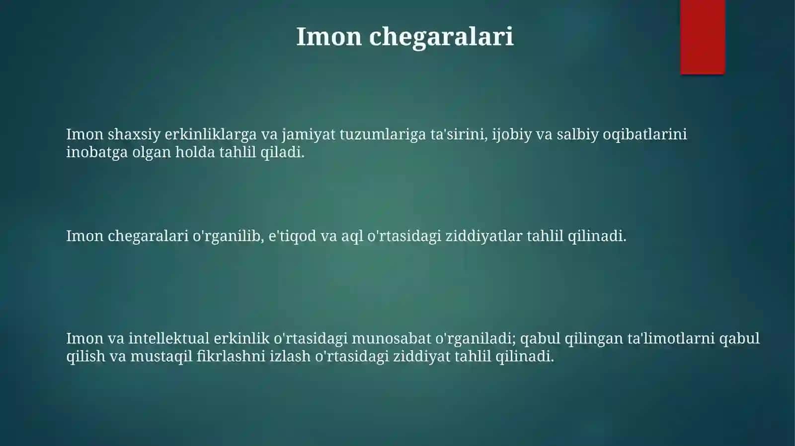Dinvahurfikirlik 3