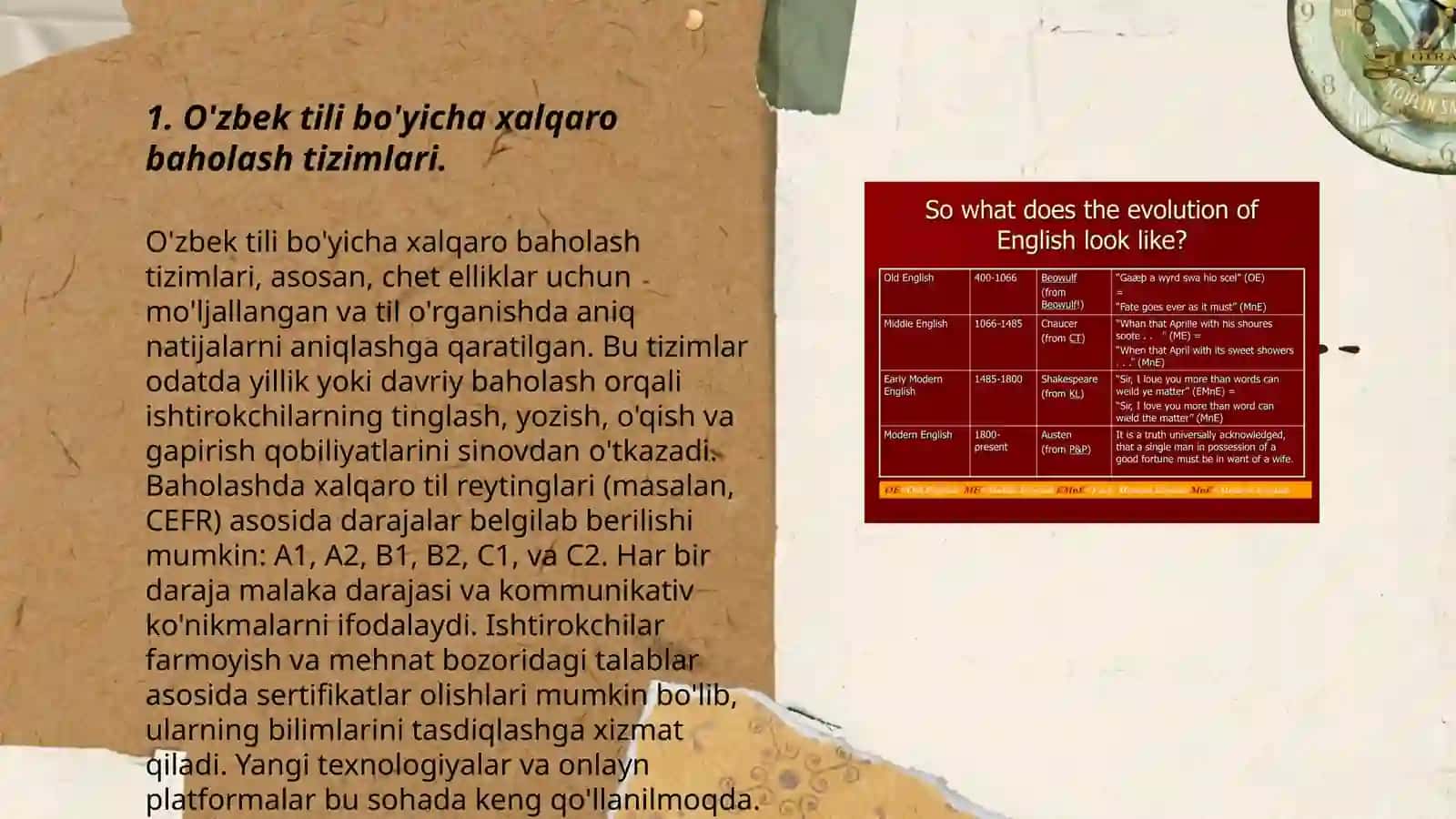 Shahrisabiz davlat pedagogikasi O'zbek tili adabiyoti yo'nalishi 3- kurs talabasi Eshonqulova SHoxistaning Xalqlaro baholash asoslari fanidan mustaqil ta'lim taqdimot 3